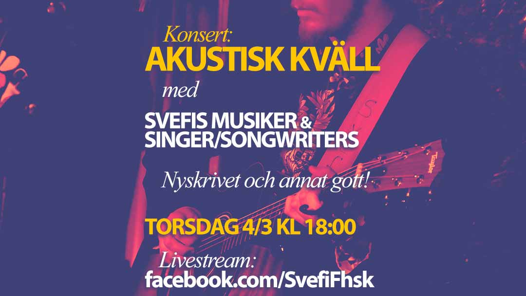 Livestreamad konsert: Akustisk kväll