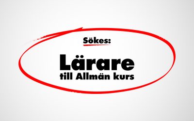 Sökes: Lärare till Allmän kurs